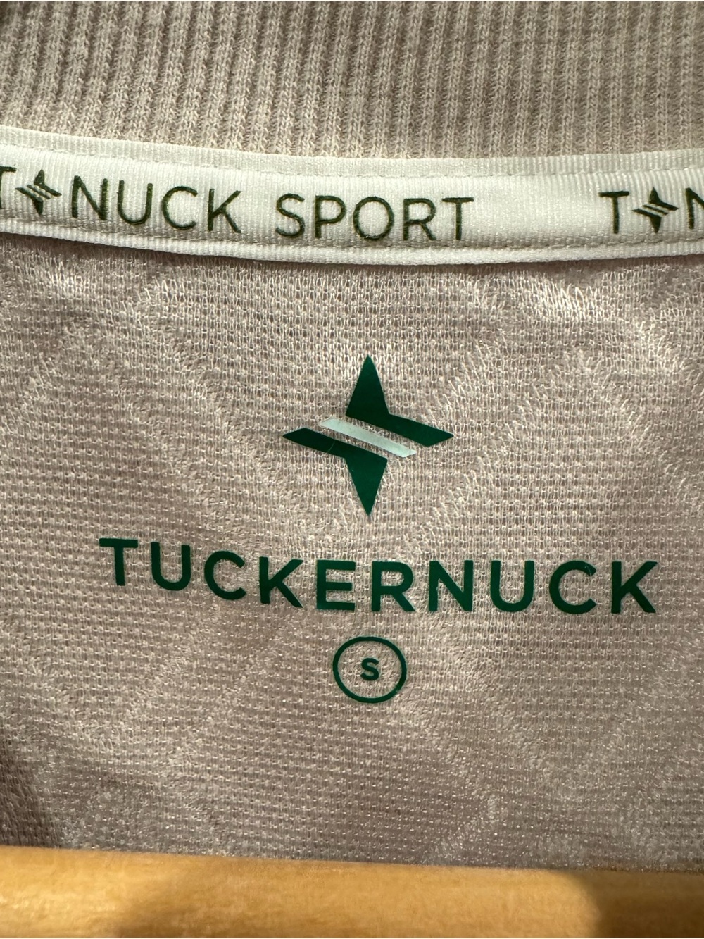NWOT TNuck Sport Sweatshirt Tan Puff Sleeve Campbell Pullover Sz S Tuckernuck - Picture 3 of 4